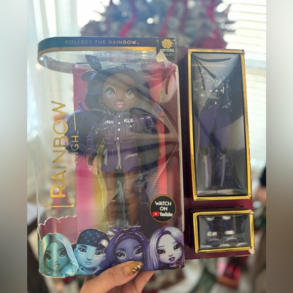 NEW IN BOX Rainbow High Doll Krystal Bailey Dark Purple Fashion Doll - Picture 5 of 6